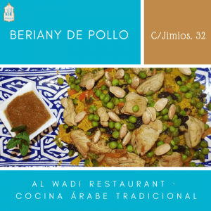 Plato biryani de pollo