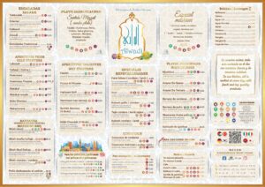 Nueva carta restaurante árabe Al Wadi Sevilla
